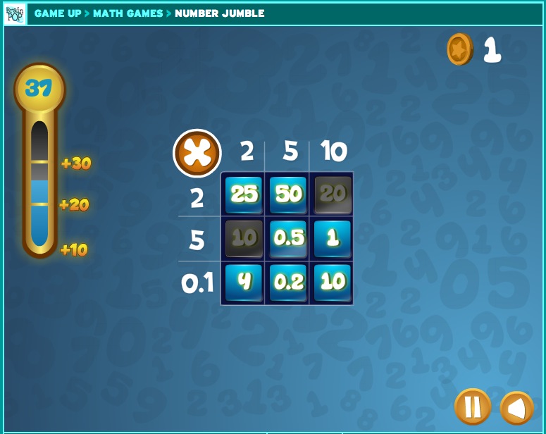 New on GameUp: Number Jumble