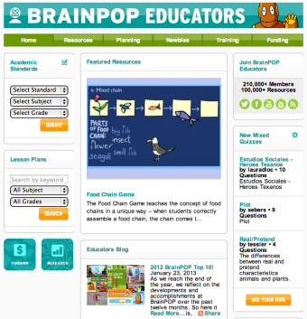 brainpop educators has a new look