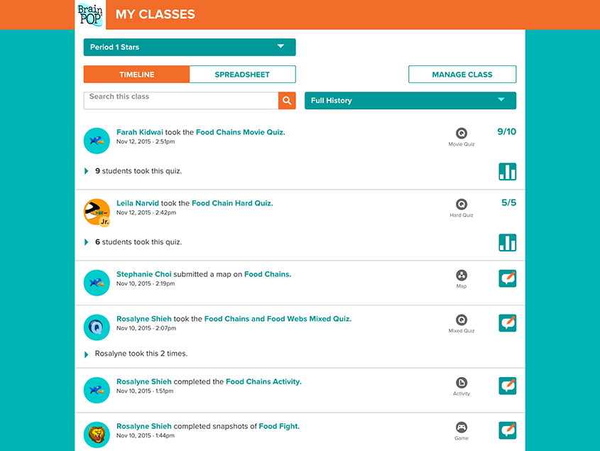 Tracking Student Activity with My BrainPOP