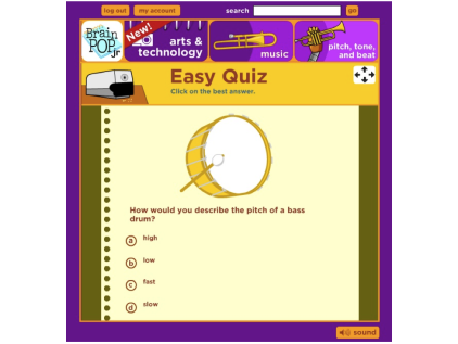 Pop quiz interactive activity