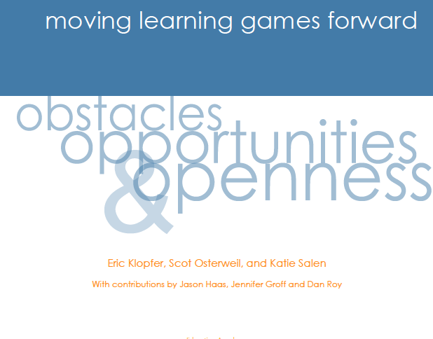 Moving Learning Games Forward Obstacles, Opportunities & Openness