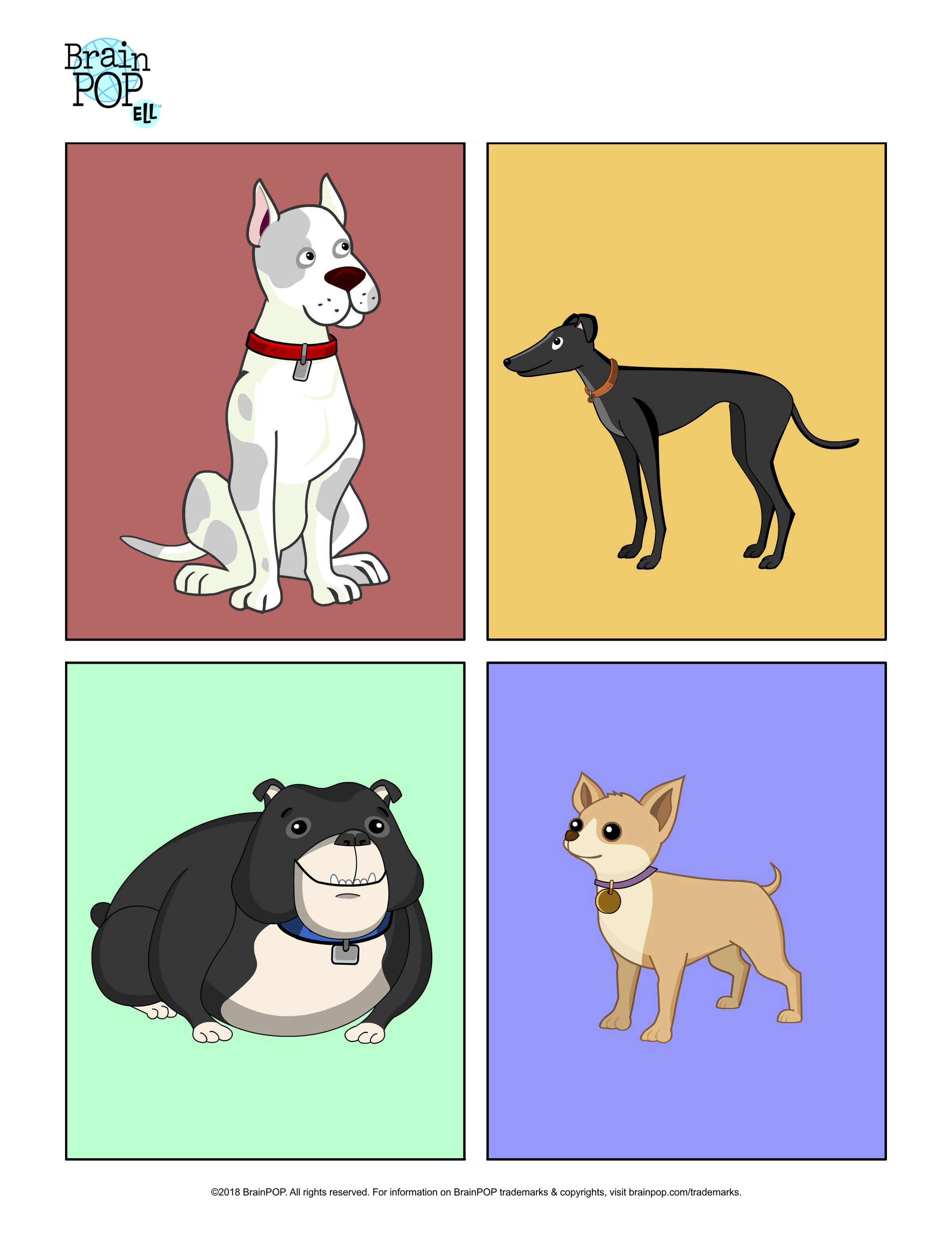 Four Dogs Image Prompt