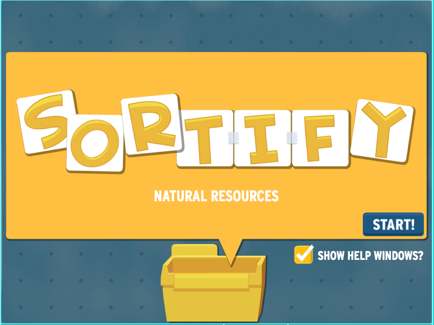 Sortify: Natural Resources Game
