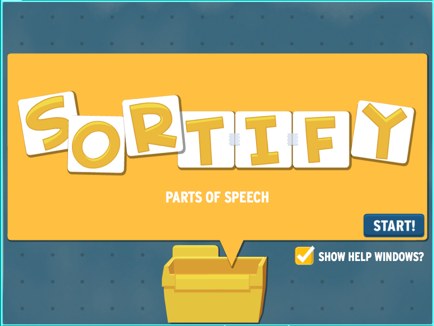 Sortify: Parts of Speech Game