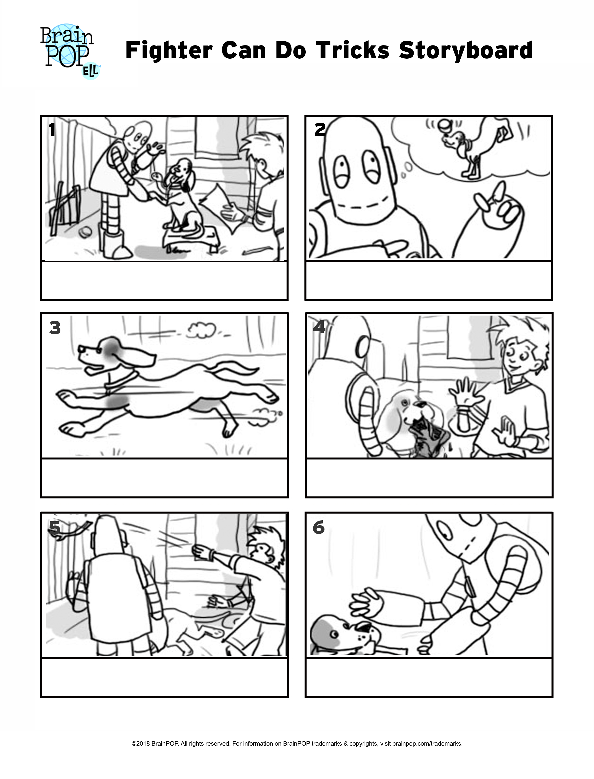 Fighter Can Do Tricks Storyboard