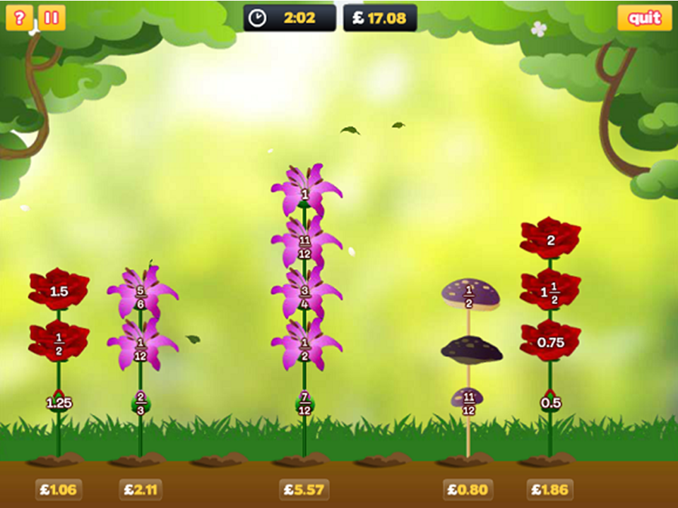 Flower Power Math Game