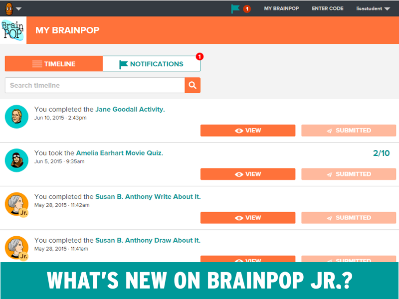 My BrainPOP…Jr.!