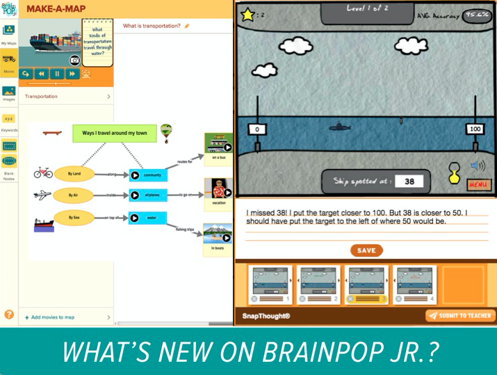 Introducing Make-a-Map and SnapThought for BrainPOP Jr.!