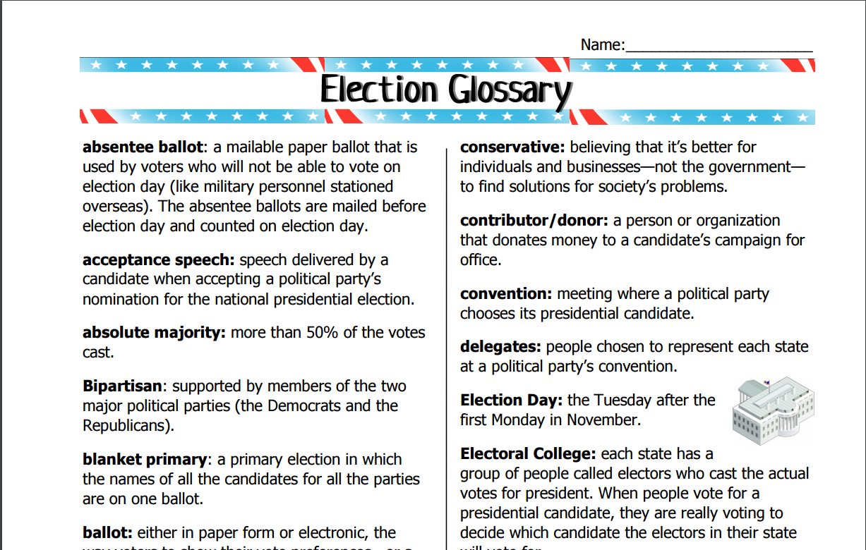 Election Glossary