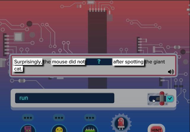 screenshot from The Meaning of Beep BrainPOP playful assessment game