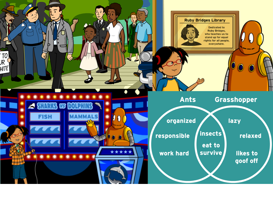 New on BrainPOP Jr: Ruby Bridges and Compare & Contrast