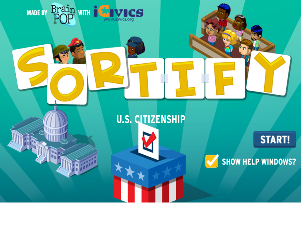 BrainPOP & iCivics Team Up for a Special Sortify!