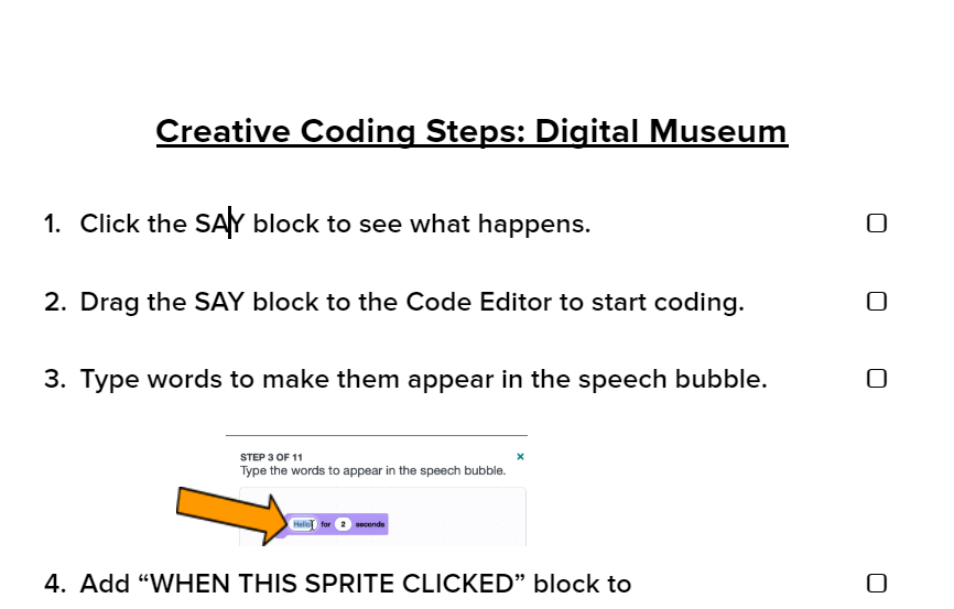 Creative Coding Steps: Digital Museum